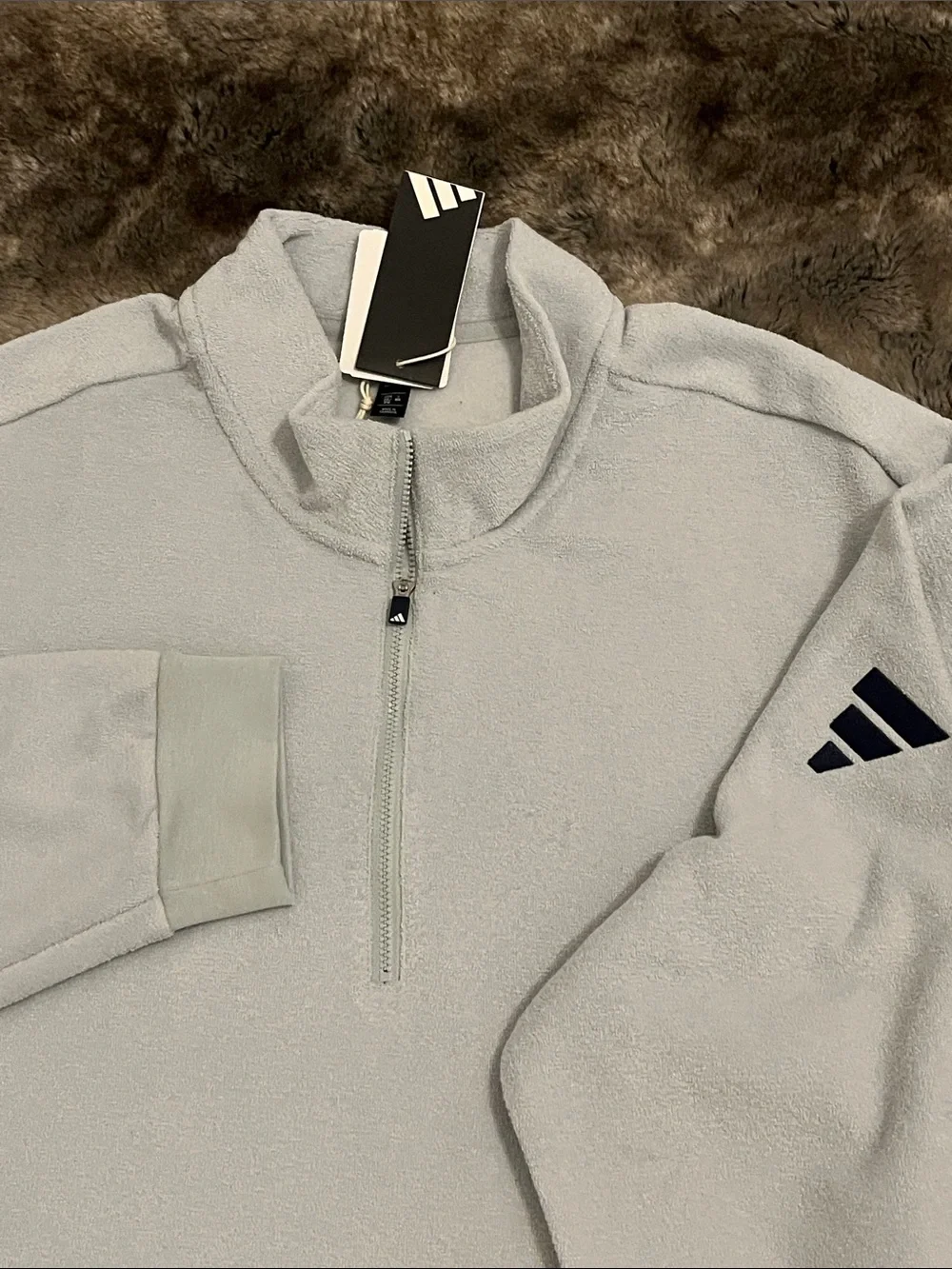 adidas golf 1/4 Zip Men's 2XL XXL Ultimate 365 Soft Pullover  silver $85
